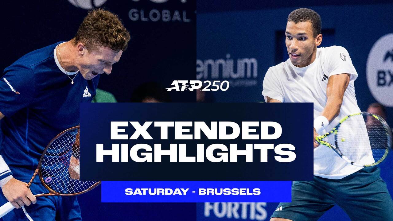 Extended Highlights: Auger-Aliassime, Lehecka SF winners in Brussels