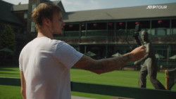Tournament Tour: Bublik Explores The Newport Grounds