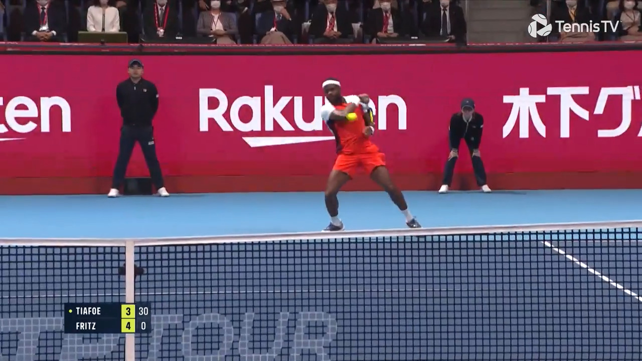 Hot Shot: Tiafoe Finds The Line With Rasping Forehand In Tokyo