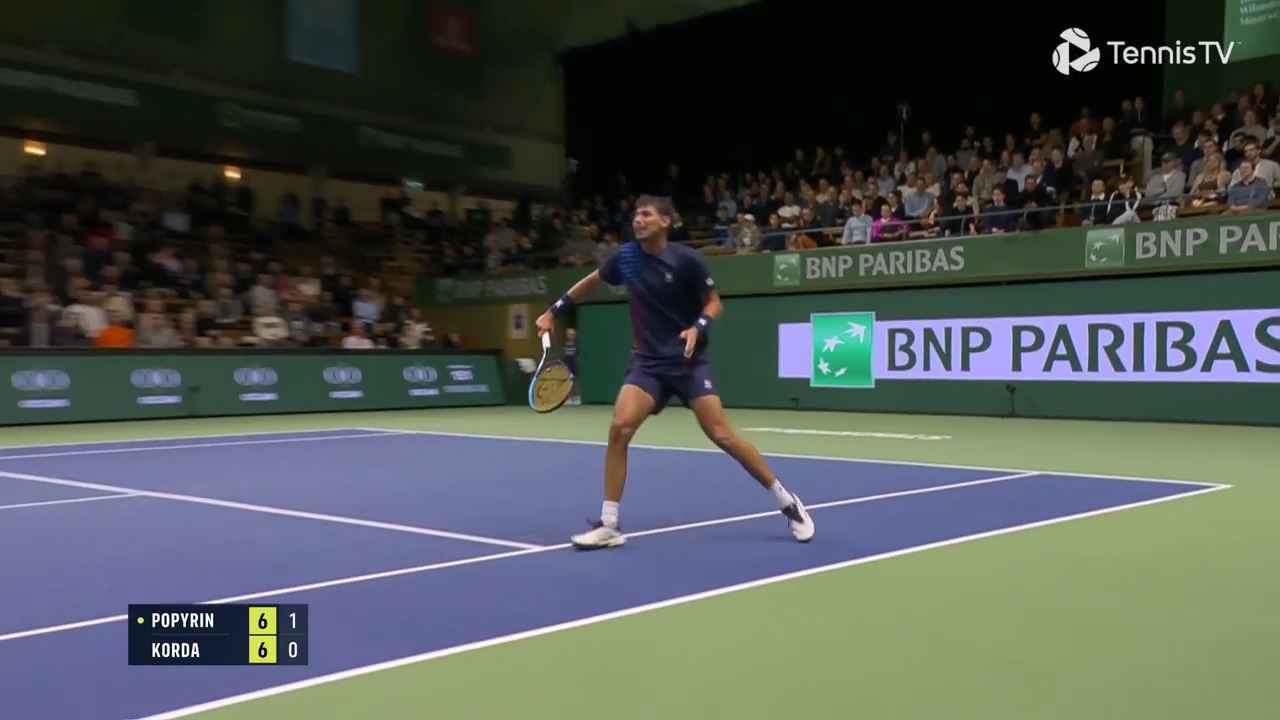 Hot Shot: Popyrin outfoxes Korda in style in Stockholm