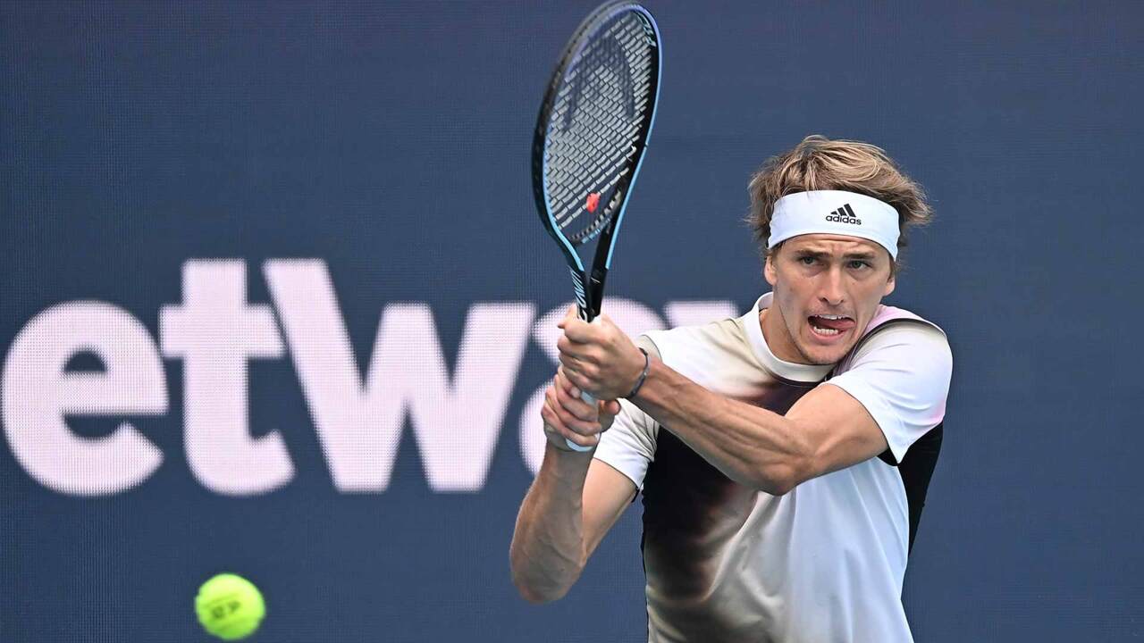 Hot Shot Zverev Digs Out Impossible Backhand Winner In Miami Video Search Results ATP Tour Tennis
