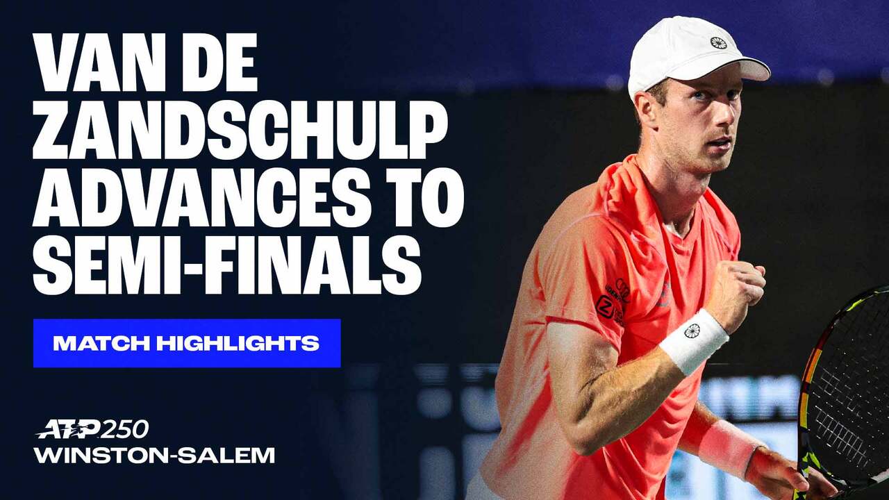 Highlights: Van de Zandschulp overcomes Buyunchaokete across two days in Winston-Salem