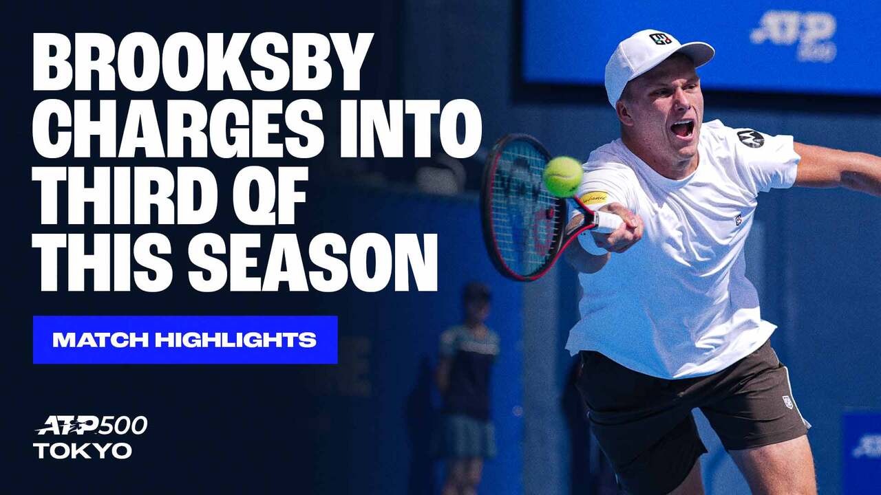 Highlights: Brooksby downs Darderi, secures QF spot in Tokyo