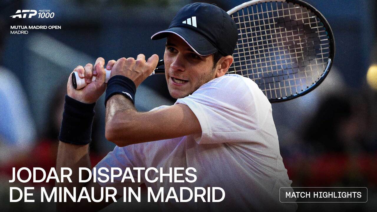 Highlights: Jodar cruises past De Minaur in Madrid 2026