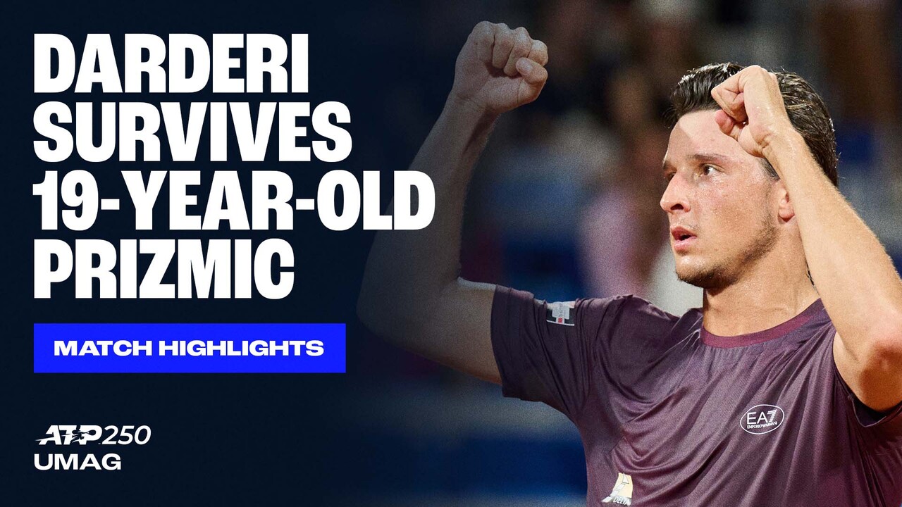 Highlights: Darderi blunts #NextGenATP Prizmic to reach Umag 2025 SFs