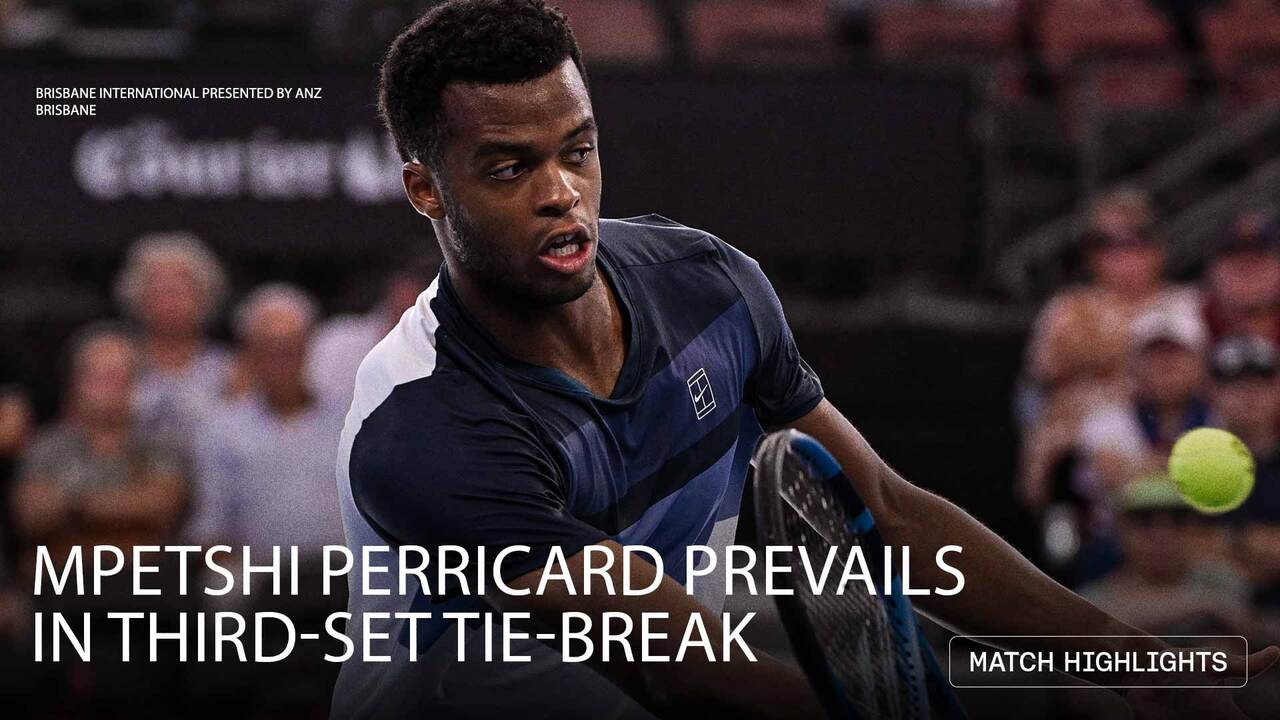 Highlights: Mpetshi Perricard claws past Hijikata in Brisbane