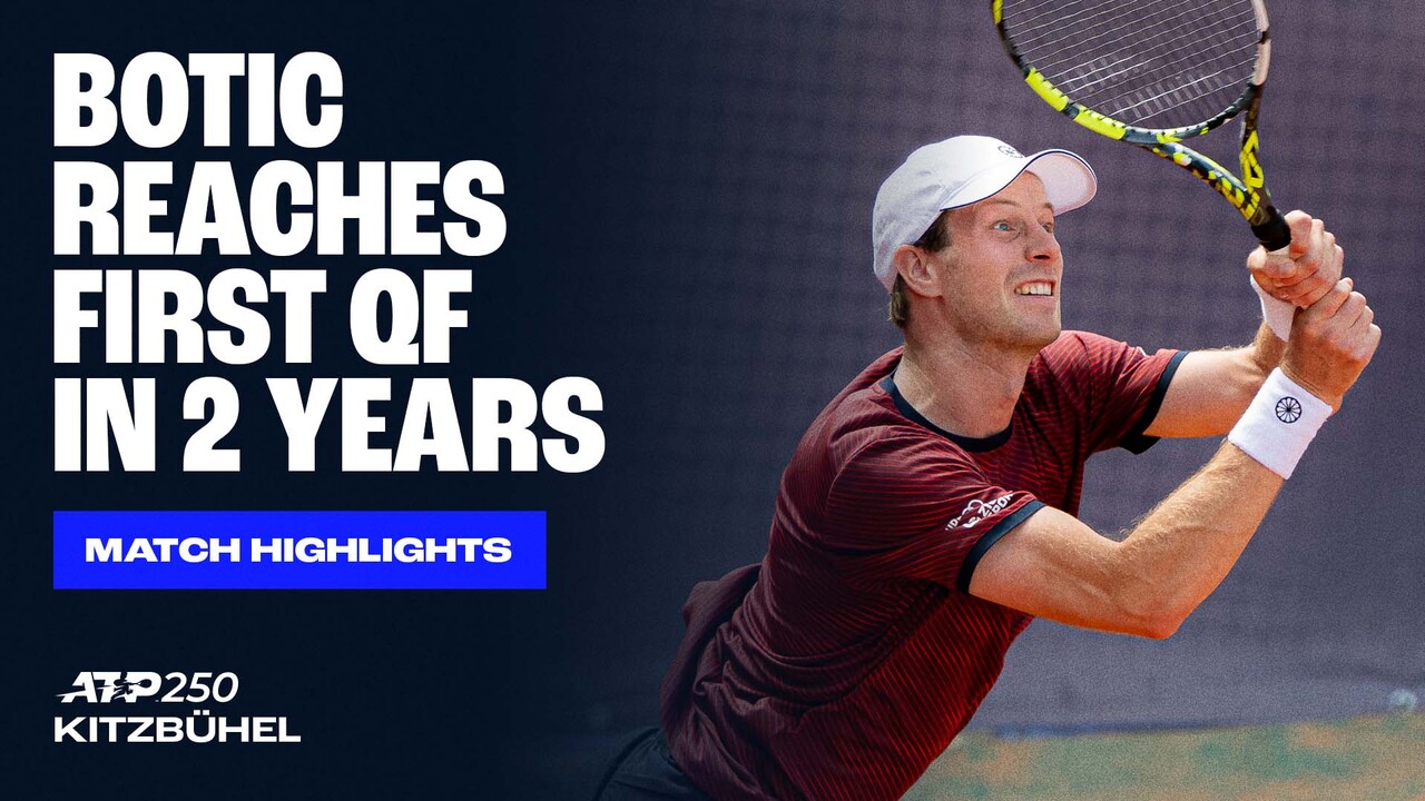 Highlights: Van de Zandschulp overcomes Misolic for Kitzbuhel QF spot