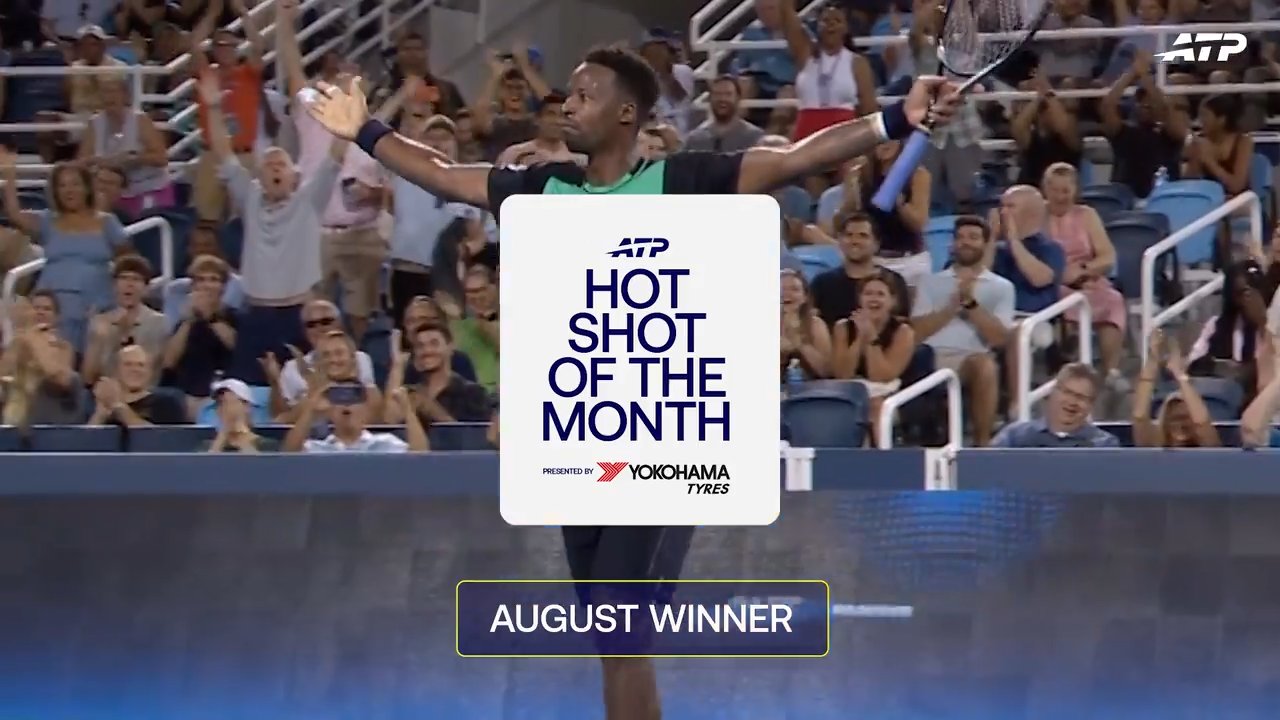 Hot Shot of the Month: Monfils jumps, scampers for August award