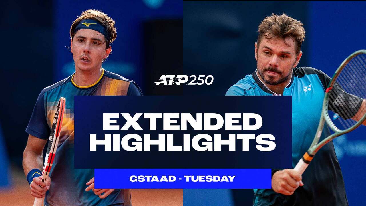 Extended Highlights: Shevchenko beats Wawrinka, Goffin ousts Landaluce in Gstaad 2025