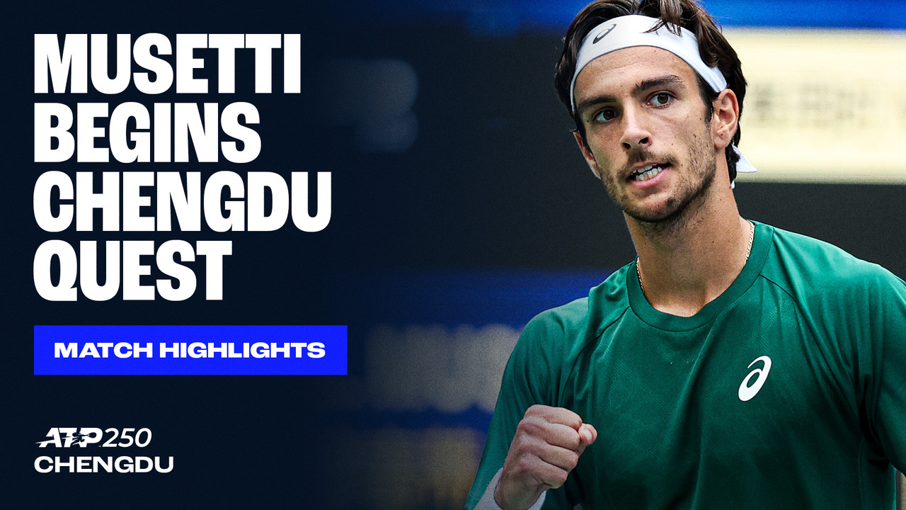 Highlights: Top seed Musetti outlasts #NextGenATP Prizmic in Chengdu