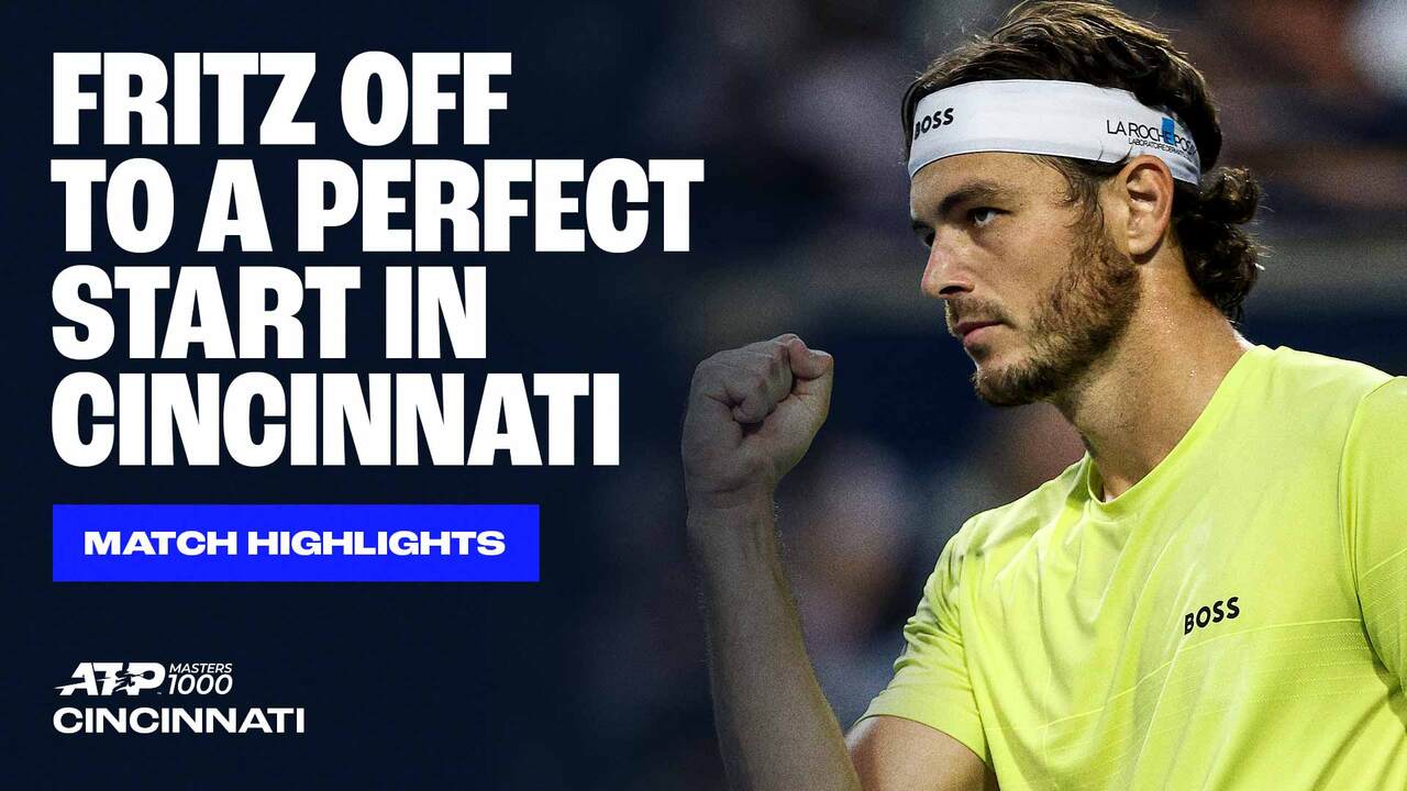 Highlights: Fritz rolls past Nava in Cincinnati opener 2025