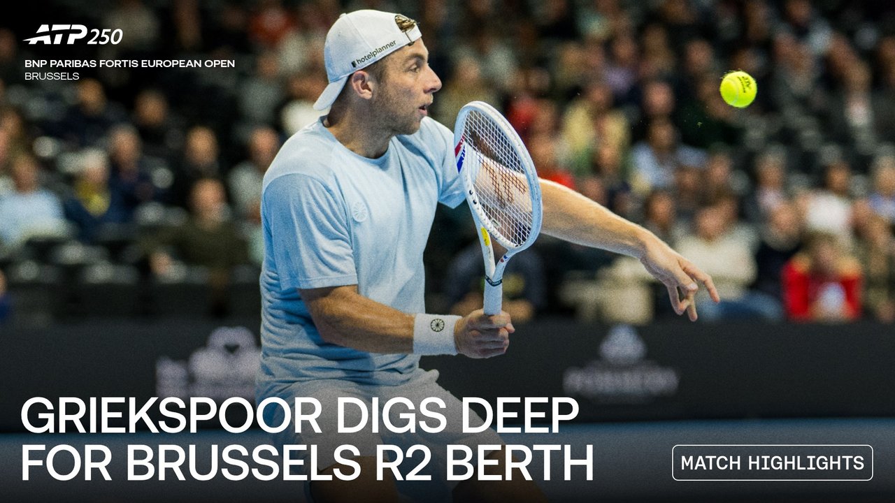 Highlights: Griekspoor edges #NextGenATP Schoenhaus in tense Brussels 2026 battle