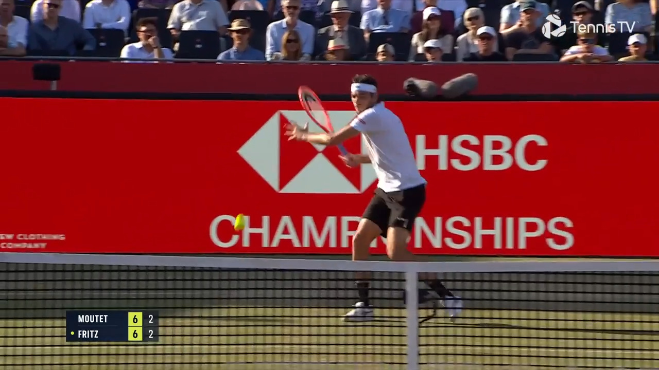 Hot Shot: Fritz's full-stretch drop volley at Queen's Club 2025