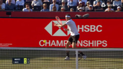 Hot Shot: Fritz's full-stretch drop volley at Queen's Club 2025