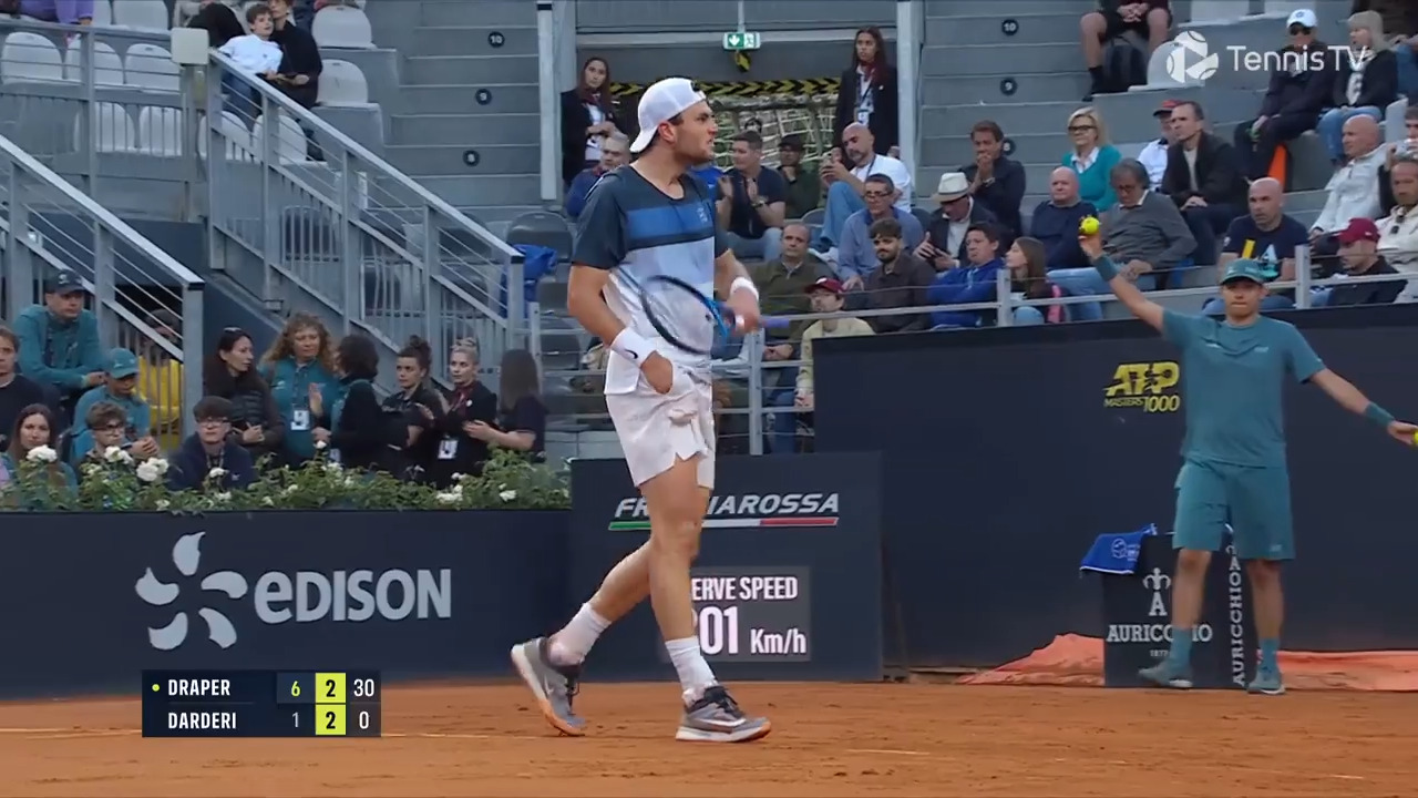 Hot Shot: Draper blasts extraordinary backhand in Rome 2025