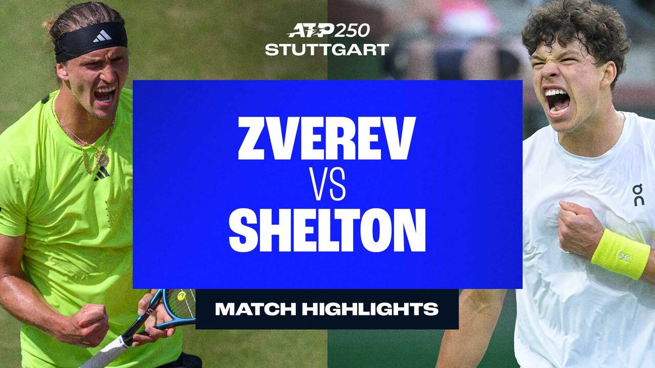Highlights: Zverev overcomes Shelton to reach Stuttgart final