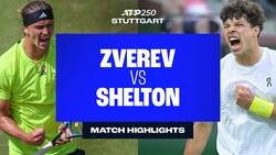 Highlights: Zverev overcomes Shelton to reach Stuttgart final