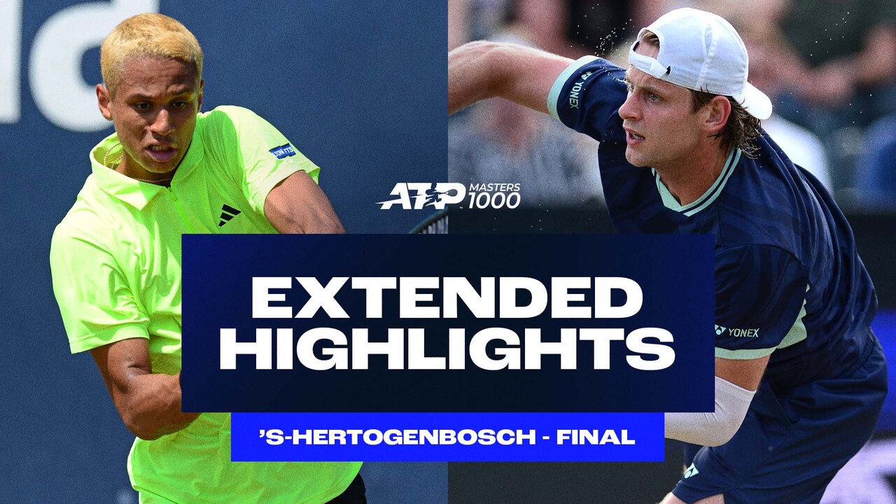 Watch extended final highlights from the Libema Open, where Gabriel Diallo defeated Zizou Bergs to claim his maiden ATP Tour trophy. Watch live & on demand at TennisTV.com.