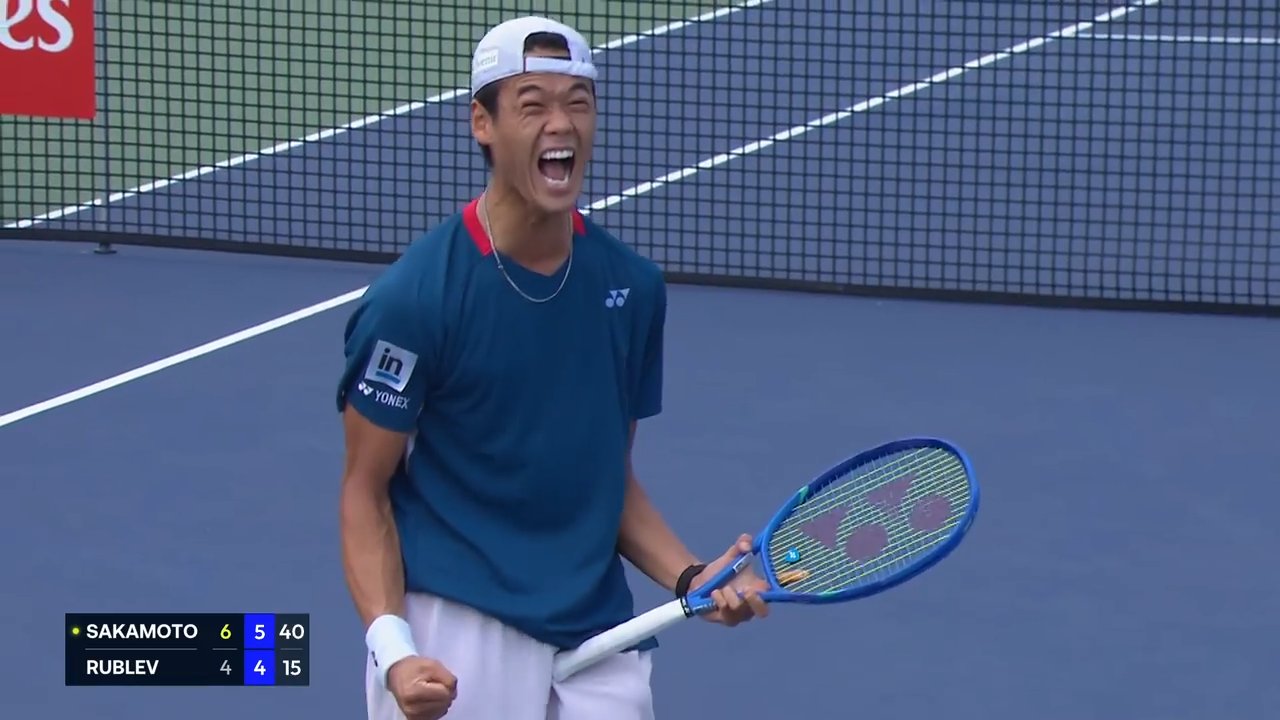 Sakamoto takes Samurai to R3! #NextGenATP star shocks Rublev in Shanghai