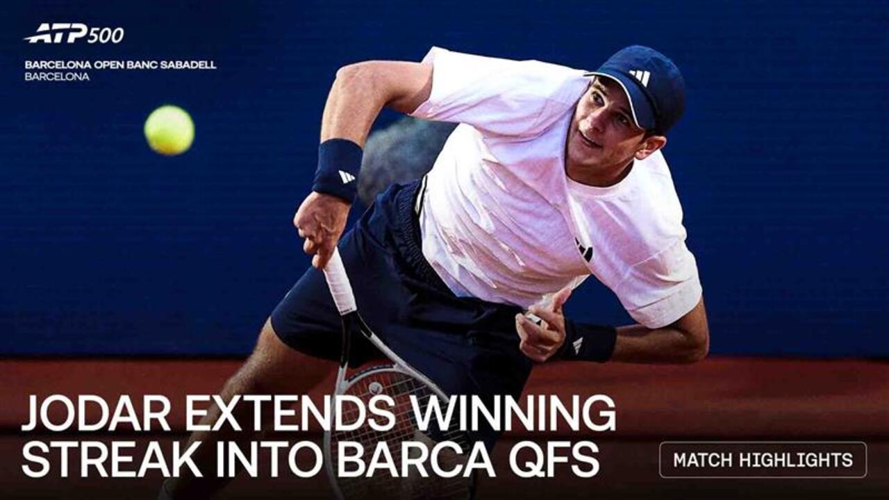 Highlights: #NextGenATP star Jodar downs Ugo Carabelli, charges into Barcelona 2026 QFs
