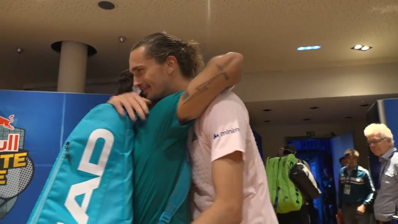 Watch Berrettini & Cobolli congratulate Zverev in Vienna 2026 on securing his rise to No. 1