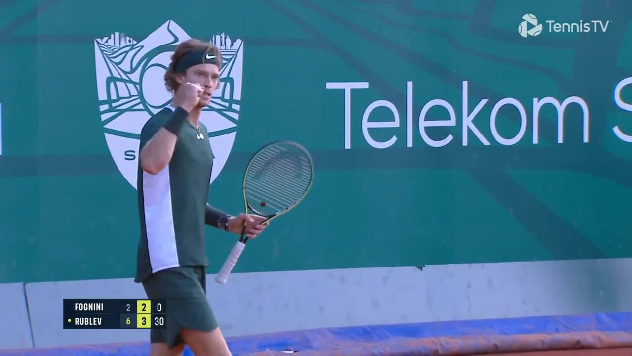 Andrey Rublev Cruises Past Fabio Fognini In Belgrade ATP Tour Tennis