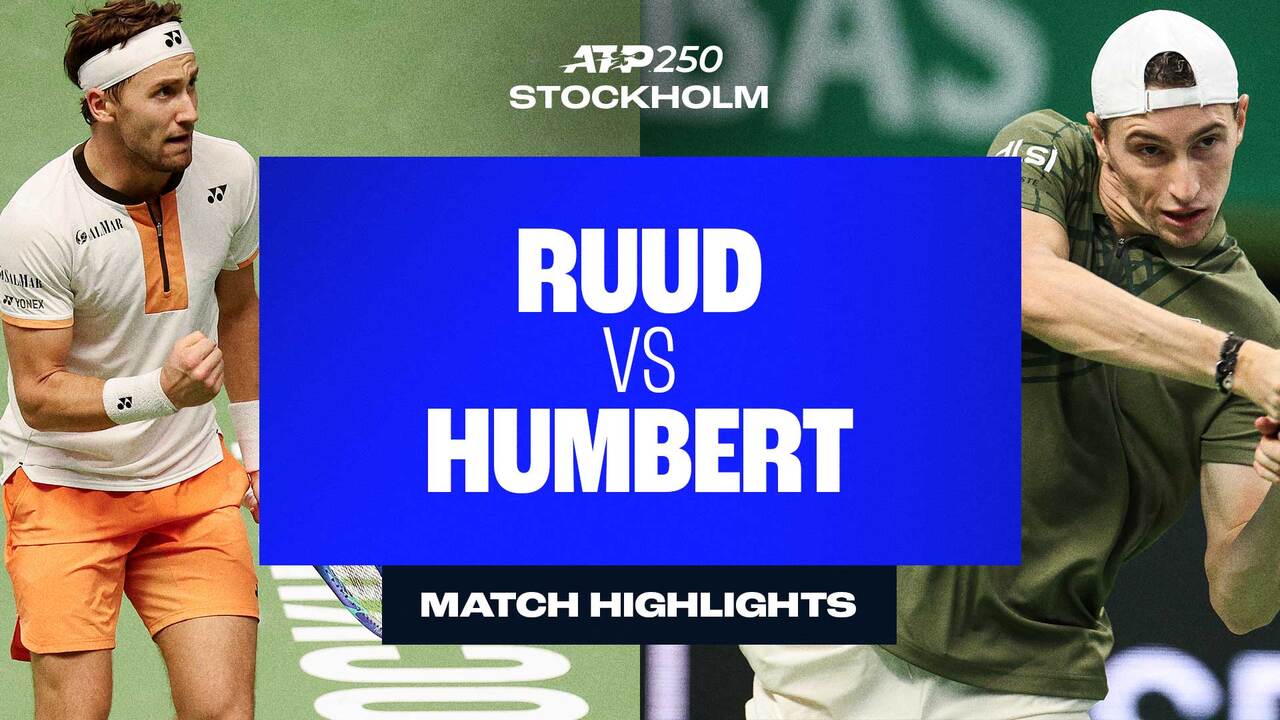 Highlights: Ruud defeats Humbert to win Stockholm & boost Turin hopes
