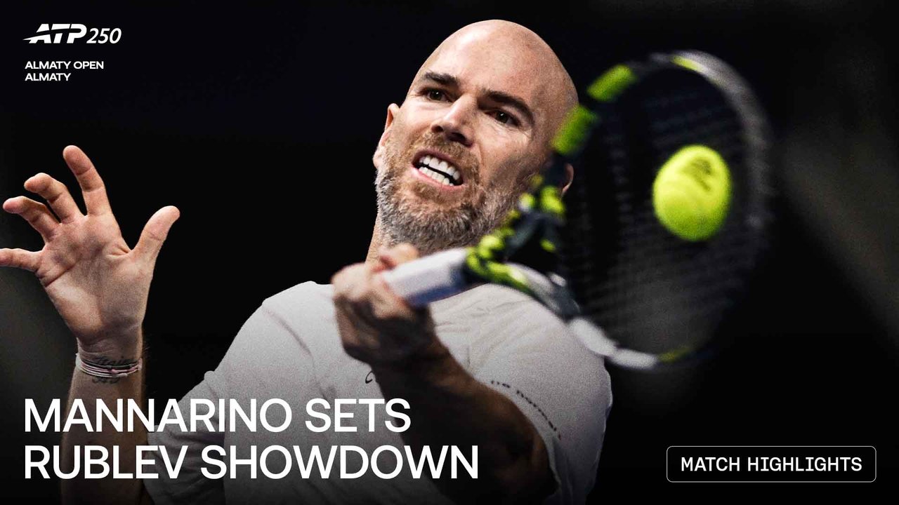 Highlights: Mannarino overcomes Vukic, sets Rublev R2 in Almaty
