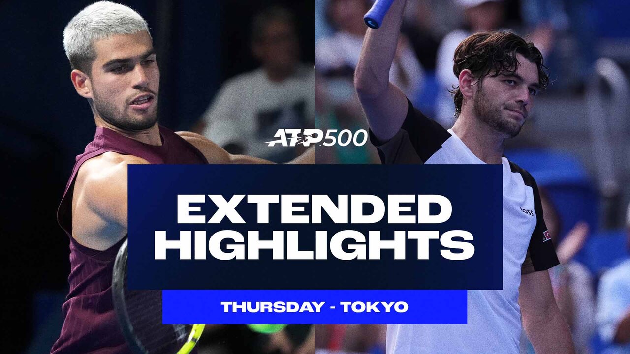 Extended Highlights: Alcaraz, Fritz, Ruud advance to R2 in Tokyo 2025 