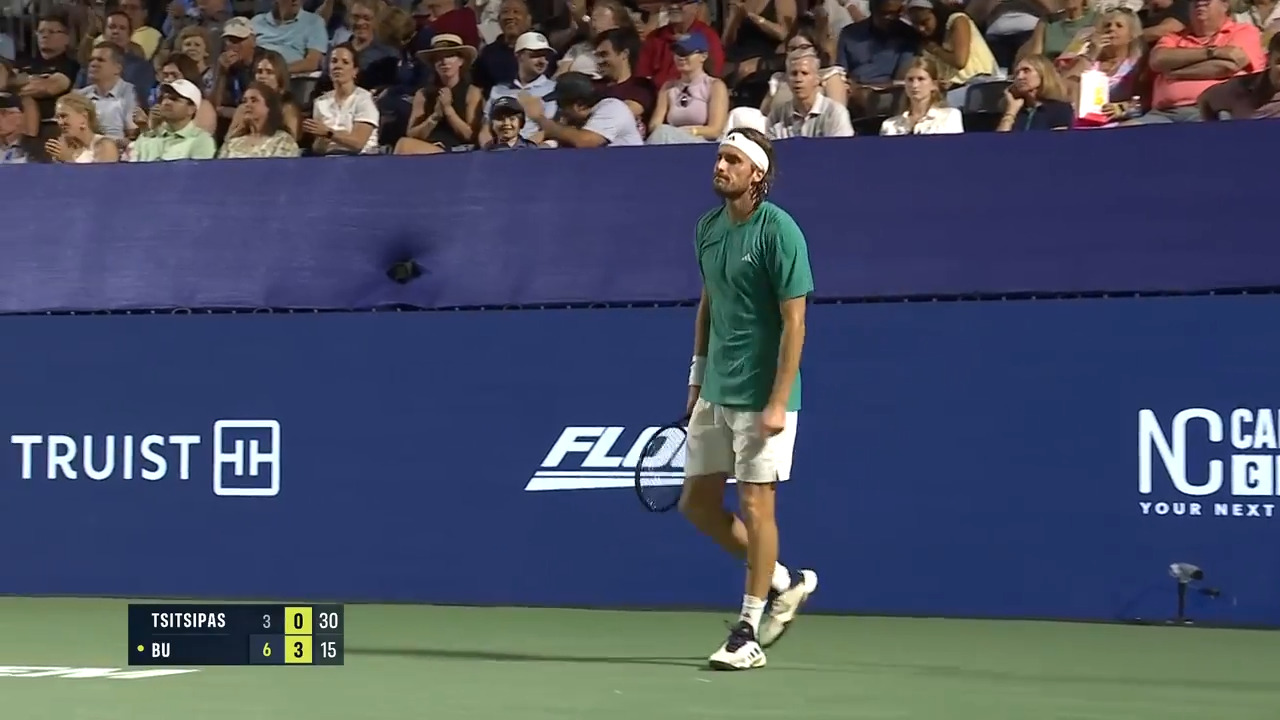 Hot Shot: La gran defensa de Tsitsipas en Winston-Salem