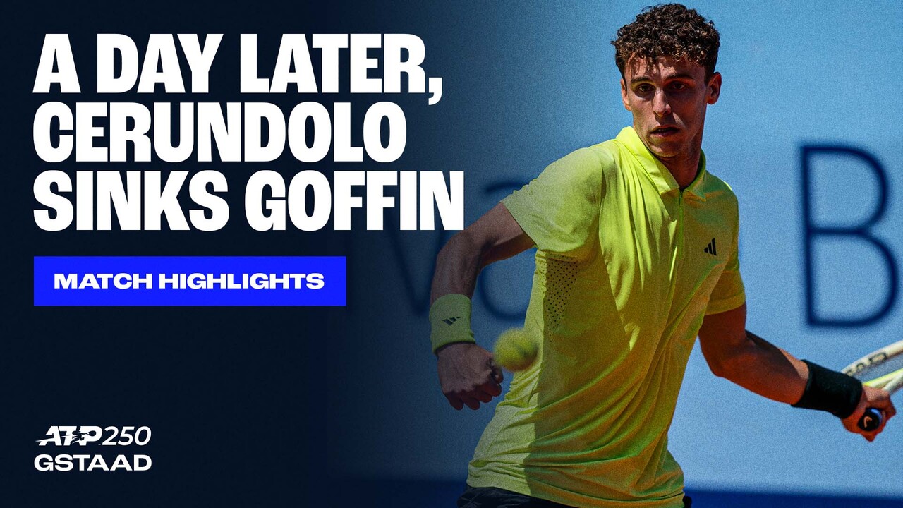 Highlights: Cerúndolo remonta a Goffin en Gstaad