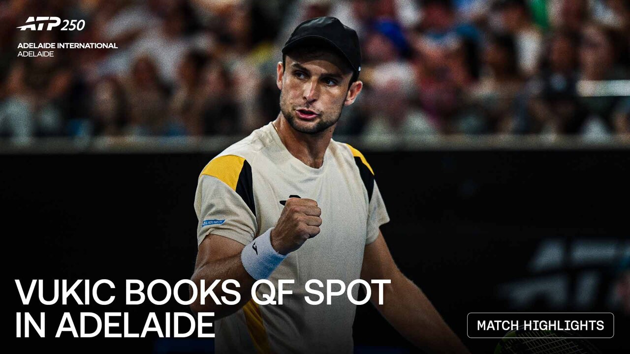 Highlights: Home hope Vukic powers past Vavassori in Adelaide 2026 R2