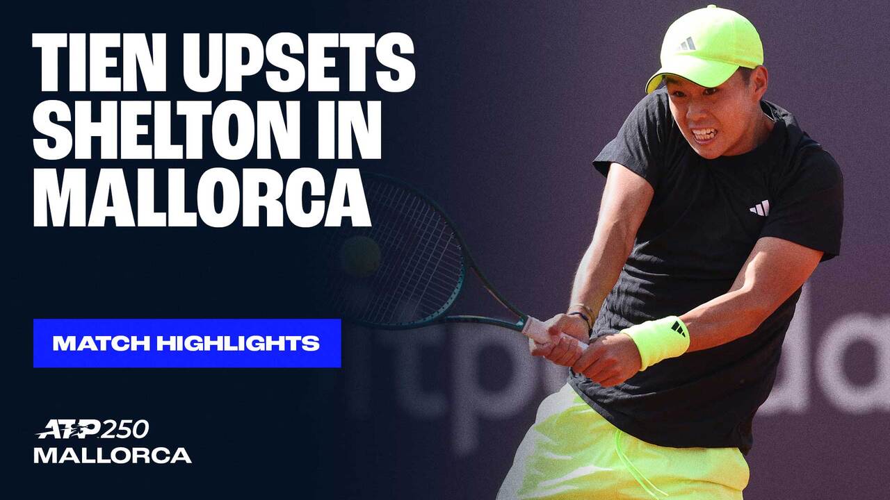 Vea cómo Learner Tien derrota a Ben Shelton el miércoles en Mallorca. Vea partidos en directo y bajo demanda en tennistv.com