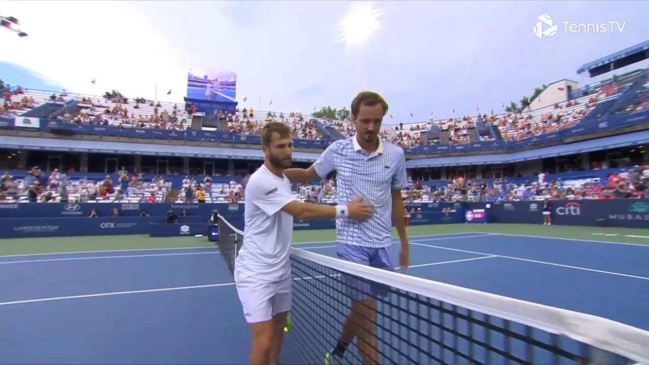 Moutet's chaotic match point scramble sinks Medvedev