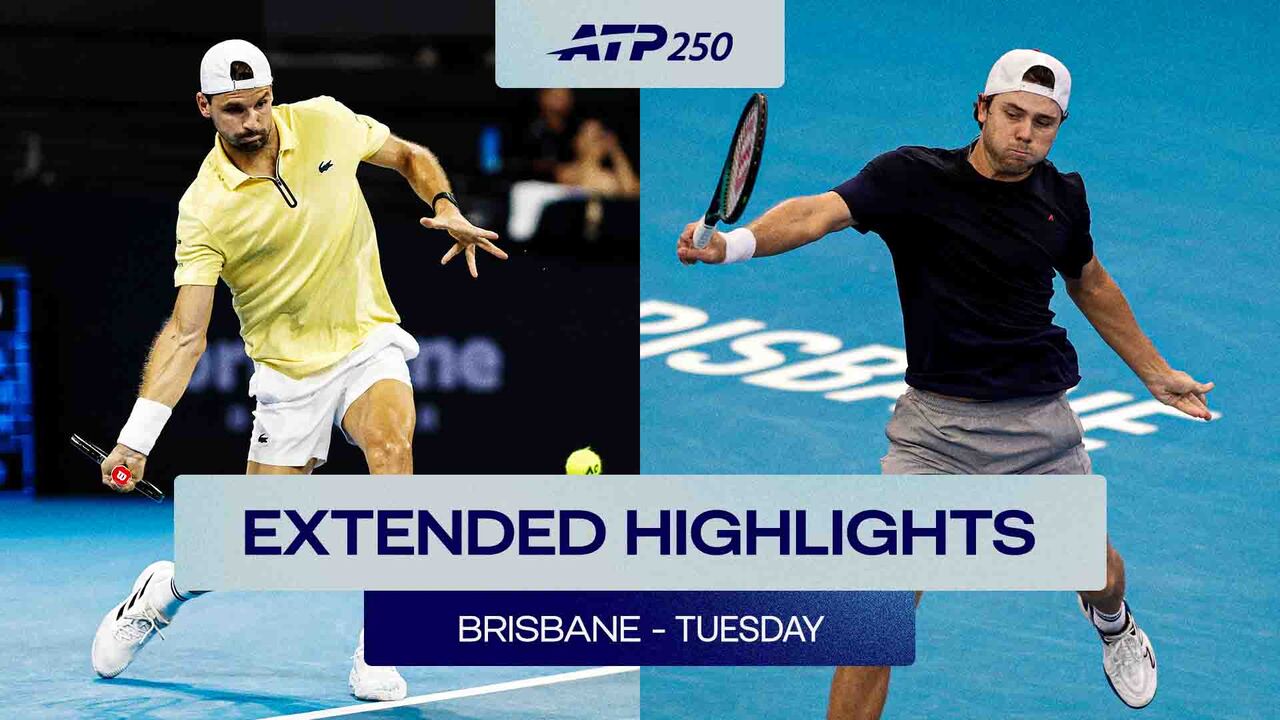 Extended Highlights: Dimitrov back with a bang in Brisbane 2026; Kovacevic downs Kyrgios