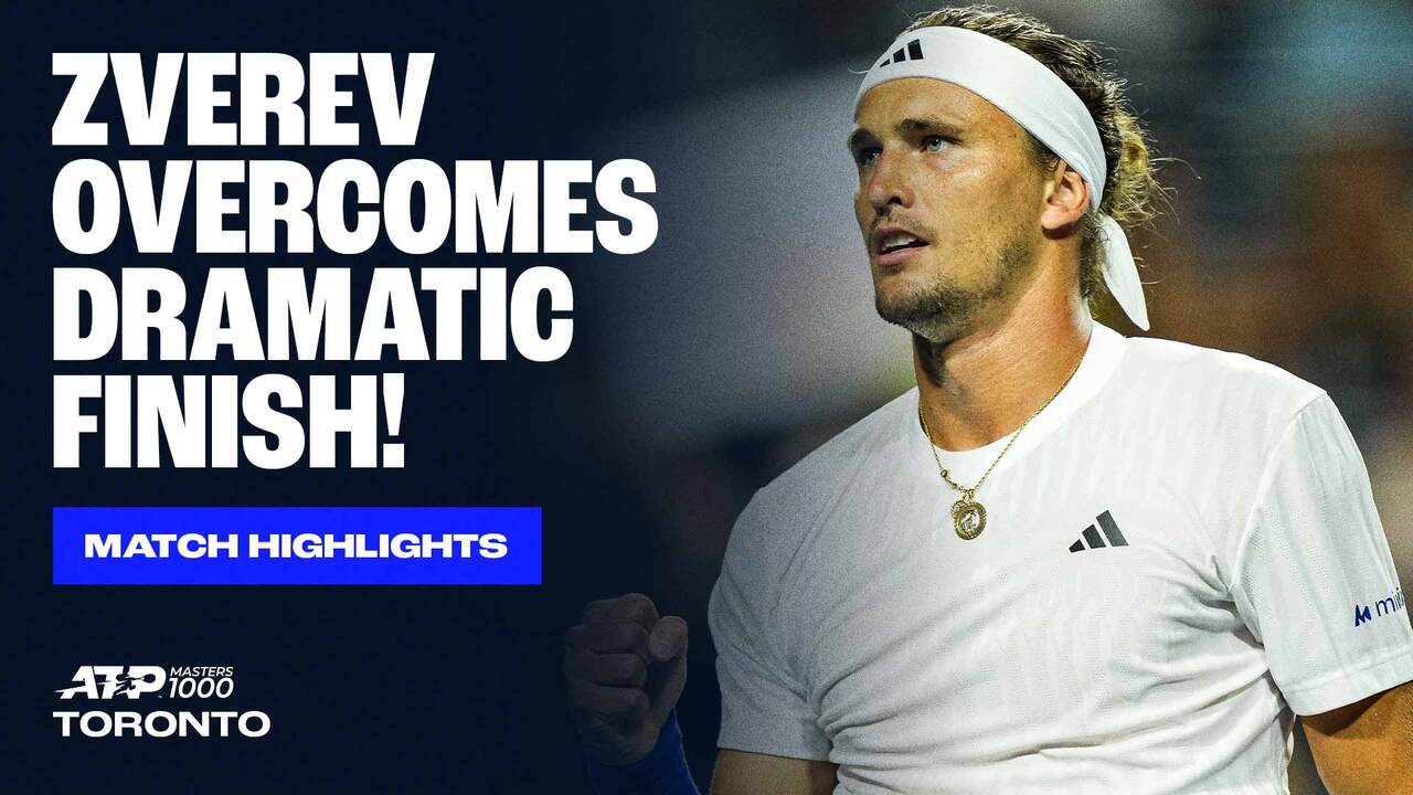 Highlights: Zverev debuta con victoria ante Walton en Toronto