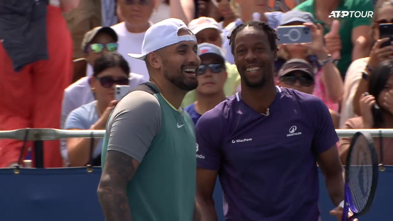 Escucha a Kyrgios & Monfils en su partido de dobles en Washington