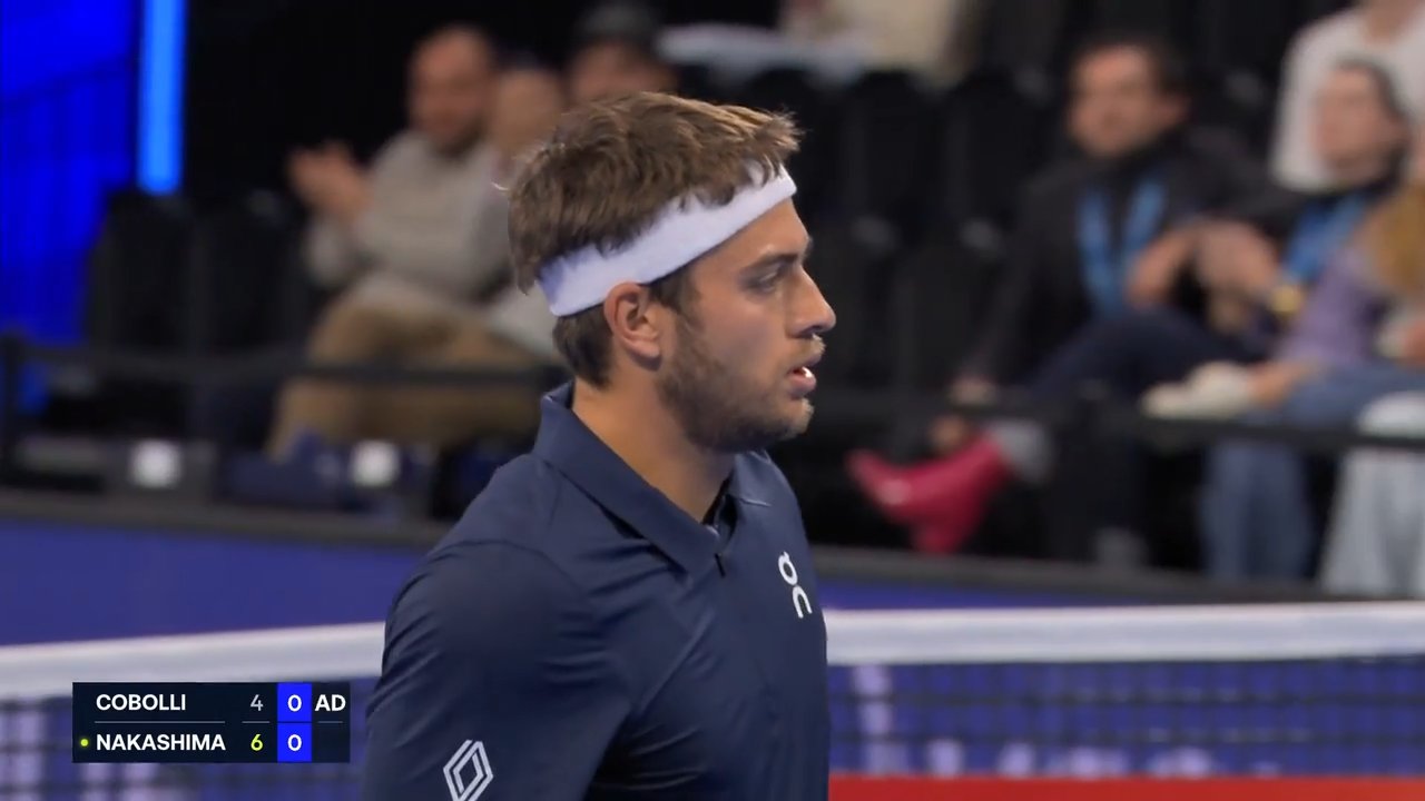 Hot Shot: Cobolli earns break point with 'outrageous' pass in Lyon 2026