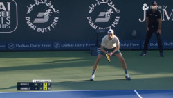 Highlights: Humbert earns revenge on Monfils with Dubai 2024 win