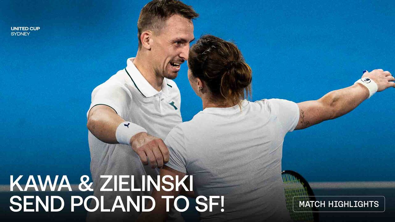 Highlights: Kawa/Zielinski cinch tie-decider, send Poland into United Cup 2026 SFs