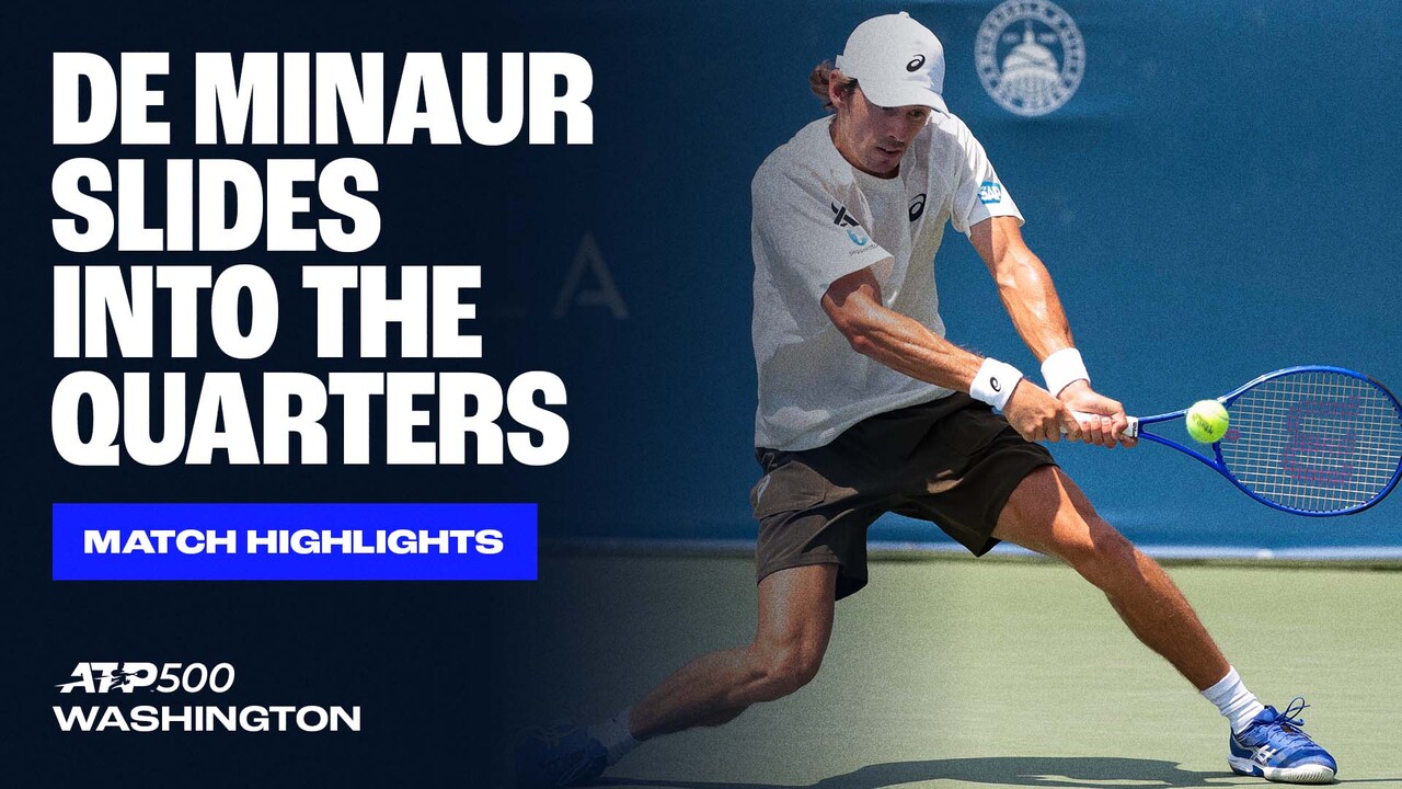 Highlights: De Minaur overcomes Lehecka in three sets to reach Washington 2025 QFs