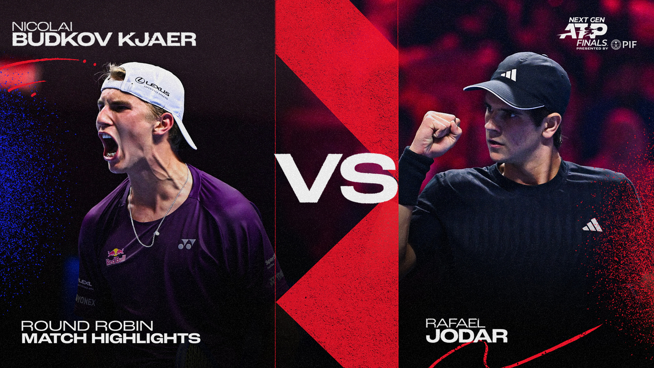 Highlights: Budkov Kjaer accelerates past Jodar at Next Gen ATP Finals
