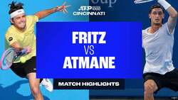 Highlights: Atmane logra su mayor victoria al batir a Fritz en Cincinnati
