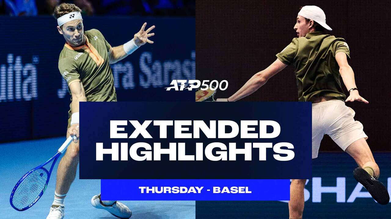 Extended Highlights: Ruud wins; Humbert upsets Fritz, Shelton falls in Basel 2025 R2