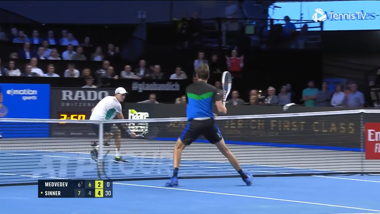 Hot Shot: Sinner Wins Vienna Net Battle With Amazing Angle