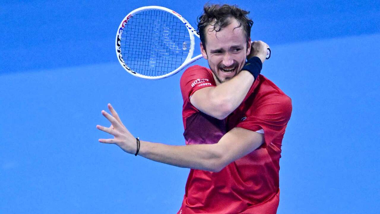 Highlights: Medvedev saves set point, beats Mannarino in Beijing