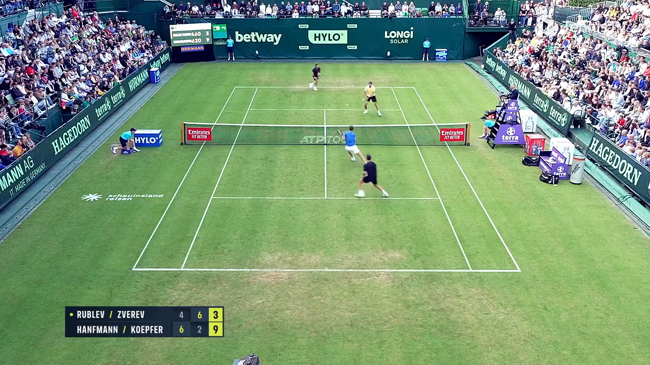 Highlights: Rublev y Zverev caen ante Hanfmann y Koepfer en Halle 2024