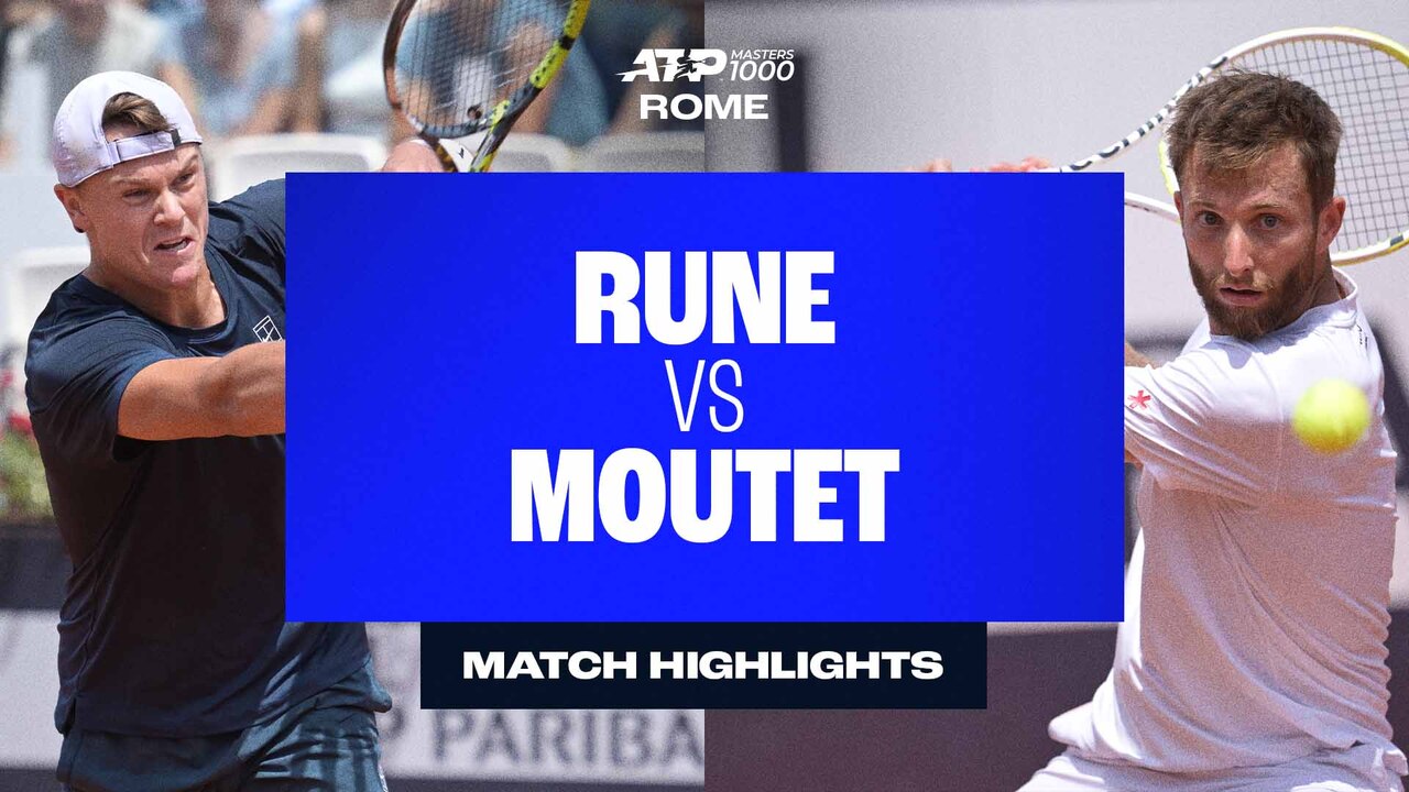 Highlights: Moutet upsets Rune in Rome thriller, earns first Top 10 win