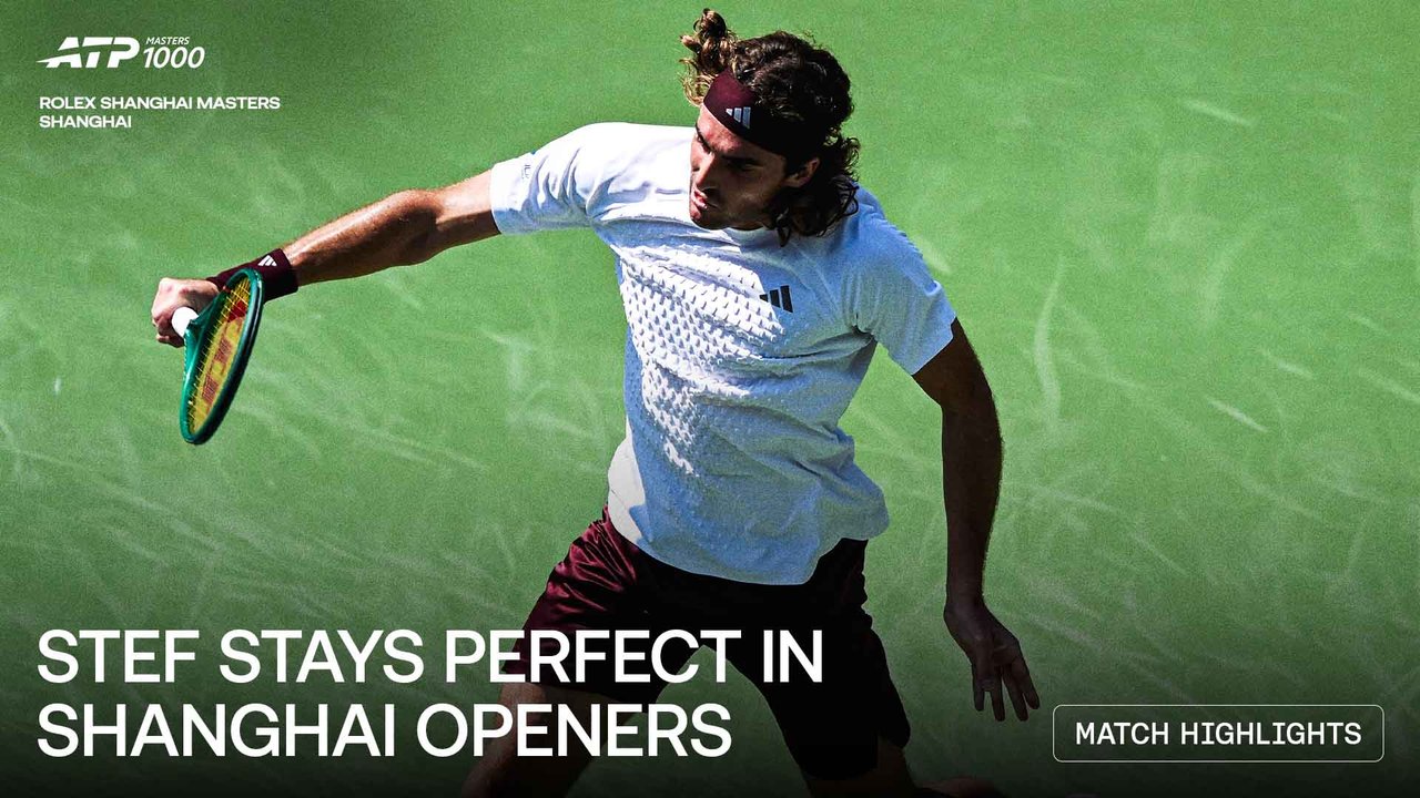 Highlights: Tsitsipas soars past Coppejans in Shanghai