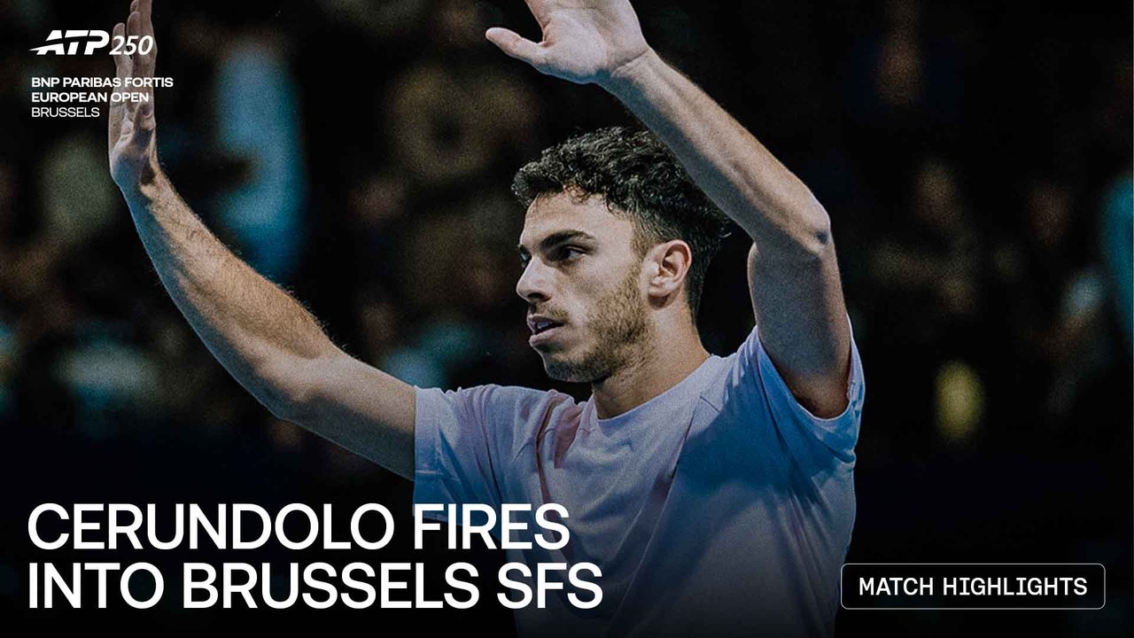 Highlights: Cerundolo ends Chidekh's Brussels run in QFs